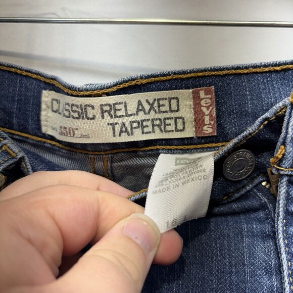 Levi’s 550 Medium Blue Wash Classic Relaxed Tapered Jeans Women’s Size 16 Long - Picture 3 of 6